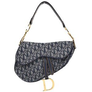 Christian Dior Navy Trotter Saddle Handbag RU0010 176385